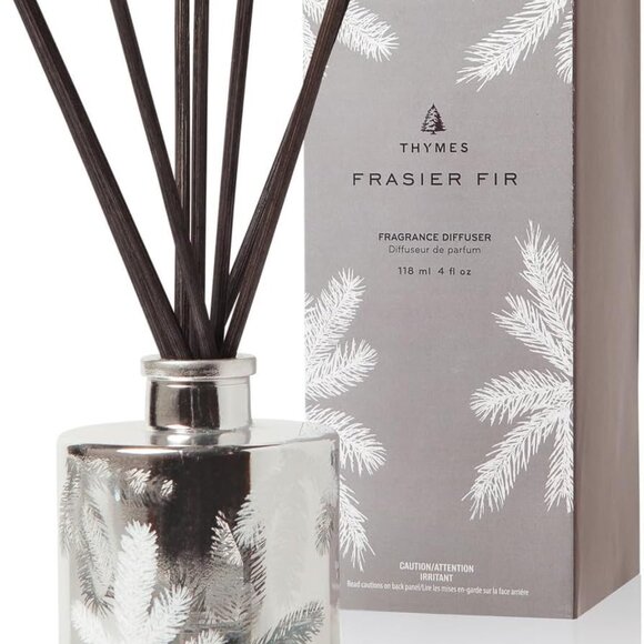 Other - Frasier Fir Reed Diffuser Set – Includes Reeds, Fragrance Oil, and Frosted Glass
